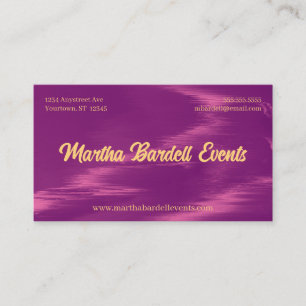 Magenta Shimmer Event Planner Stylist Visitenkarte