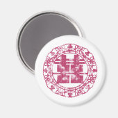Magenta Shuan Xi Magnet (Vorderseite/Rückseite)
