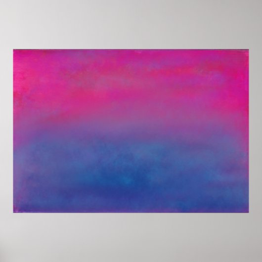 Magenta Sky Abstrakt Landschaft Poster (Vorne)