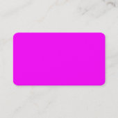 Magenta Solid Color Visitenkarte (Vorderseite)