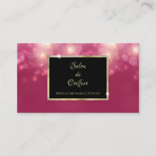 Magenta Sparkle Hairstylist Visitenkarte