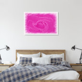 Magenta-Spitzen-Rose Leinwanddruck (Insitu (Schlafzimmer))