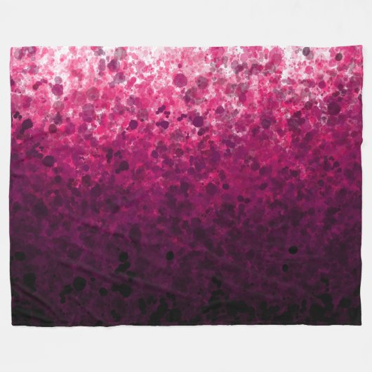 Magenta Spots - Fleece Blanket (Vorderseite (Horizontal))