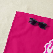 Magenta, St. Thomas "Rock City" Jungfrau Islands Strandtuch (Beispiel)