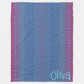 Magenta Star Metamorphic Fleecedecke (Vorderseite)