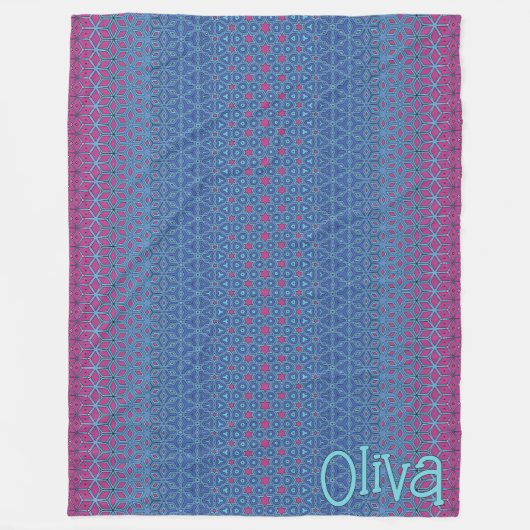 Magenta Star Metamorphic Fleecedecke (Vorderseite)