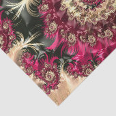 Magenta Swirling Fraktal Seidenpapier (Ausschnitt)