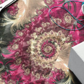 Magenta Swirling Fraktal Seidenpapier