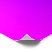 Magenta to Blue Gradient Poster (Ecke)