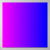 Magenta to Blue Gradient Poster (Vorne)