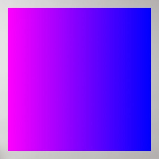 Magenta to Blue Gradient Poster (Vorne)