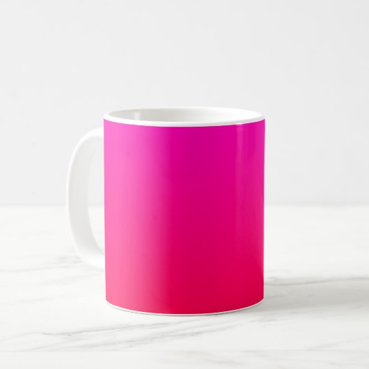 Magenta to Red Gradient Kaffeetasse (Vorderseite Links)