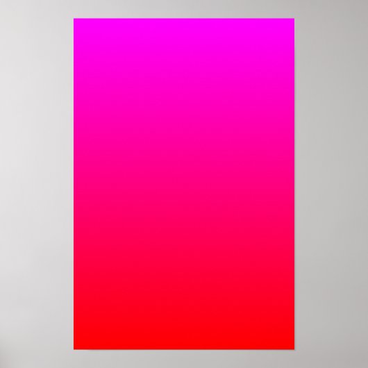 Magenta to Red Gradient Poster (Vorne)