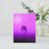 Magenta Trees Postcard Postkarte (Stehend Vorderseite)