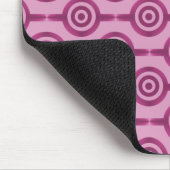 Magenta Trendy Circles Mousepad (Ecke)