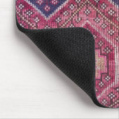 Magenta Tribal Geometric Rug Mouse Pad Mousepad (Ecke)