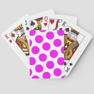 Magenta Tupfen Spielkarten