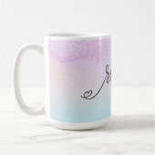 *~* Magenta Türkis Minze Black Glitzer REIKI Kaffeetasse (Links)