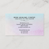 *~* Magenta Türkisfarbene Minze Schwarzer Glitzer Visitenkarte (Rückseite)