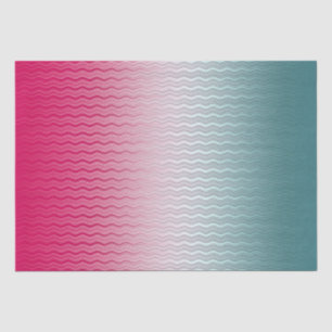 Magenta und Aquamarin Seidenpapier