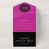 Magenta und Black alle in einer Einladung (Außenbereich)