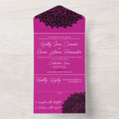 Magenta und Black alle in einer Einladung (Innen Boden)