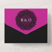 Magenta und Black alle in einer Einladung (Rückseite)