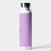 Magenta und Black Modern Monogram Bachelor Trinkflasche (Links)