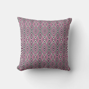 Magenta und Blaues Muster Kissen