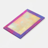 Magenta und Blue Abstrakt Painting Post-it Klebezettel (angewinkelt)