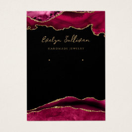 Magenta und Gold Schmuckkarte