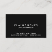 Magenta und Gold Spritzer Visitenkarte (Rückseite)