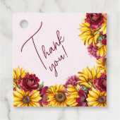 Magenta und Golden Yellow Geschenkanhänger (Vorderseite)