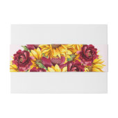 Magenta und Golden Yellow Wedding Einladungsbanderole (Rückseitenbeispiel)