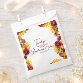 Magenta und Golden Yellow Wedding Geschenktütchen