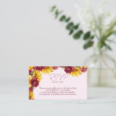 Magenta und Golden Yellow Wedding QR Code UAWG Visitenkarte (Stehend Vorderseite)