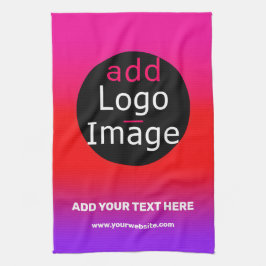 Magenta und Lila, individuell anpassbare Geschäfts Geschirrtuch