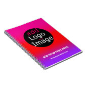 Magenta und Lila, individuell anpassbare Geschäfts Notizblock (Rechte Seite)