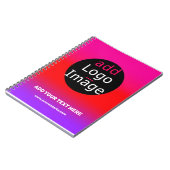 Magenta und Lila, individuell anpassbare Geschäfts Notizblock (Linke Seite)