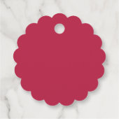 Magenta und Pearls Brautparty Vielen Dank Geschenkanhänger (Rückseite)