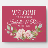 Magenta und Roses Wedetop Fotoplatte (Vorderseite)