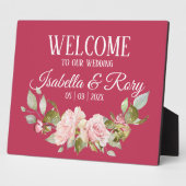 Magenta und Roses Wedetop Fotoplatte (Seite)