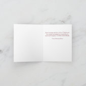 Magenta und Sand Art Deco Diamonds Danke Karte (Innenseite)