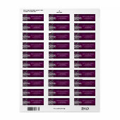 Magenta und Silver Snowflake Adresslisten (Vorne)