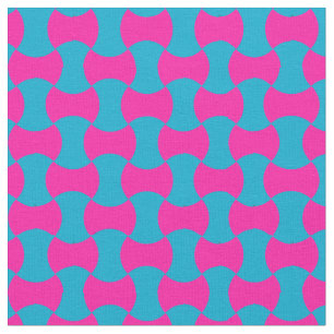 Magenta-und Türkis-islamisches geometrisches Stoff