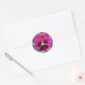 Magenta und Violet Pansy Sticker (Umschlag)