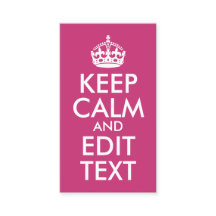 Magenta und Weiß Behalten Ruhe und Text bearbeiten