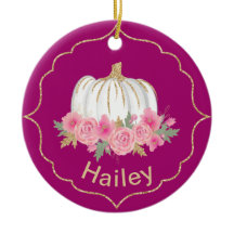 Magenta und White Fairytale Princess Pumpkin