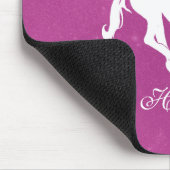 Magenta Unicorn Personalisiert Mouse Pad Mousepad (Ecke)