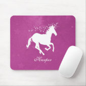 Magenta Unicorn Personalisiert Mouse Pad Mousepad (Mit Mouse)